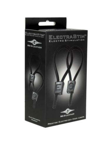 ELECTRASTIM PRESTIGE ELECTRA LOOPS ANILLOS DE PENE AJUSTABLES NEGRO