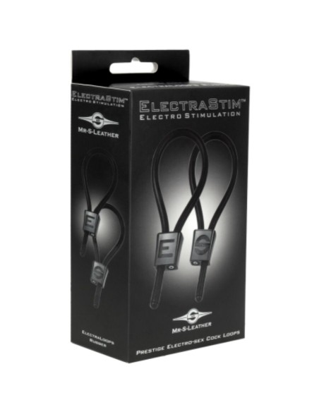 ELECTRASTIM PRESTIGE ELECTRA LOOPS ANILLOS DE PENE AJUSTABLES NEGRO