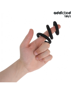 ADDICTED TOYS SET DE ANILLOS SILICONA MODELO 1 2