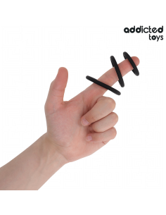 ADDICTED TOYS SET DE ANILLOS SILICONA MODELO 2 2