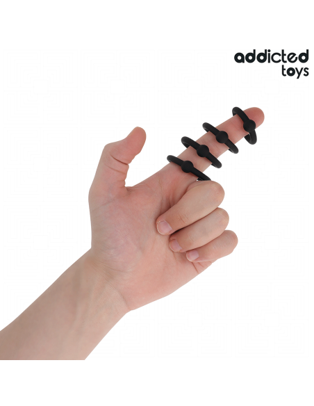 ADDICTED TOYS SET ANILLOS SILICONA DE PRESIAN