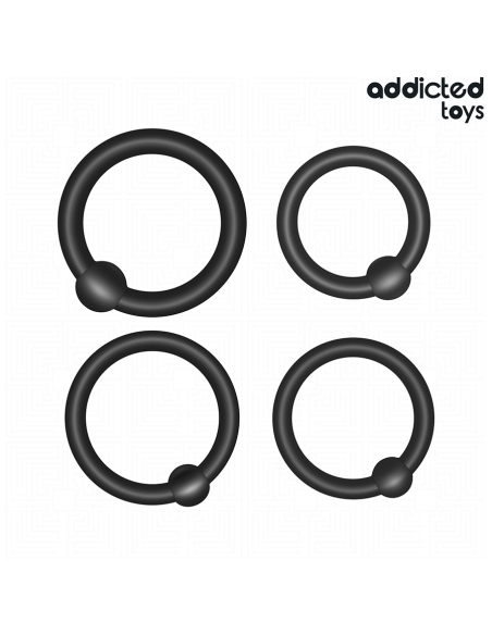 ADDICTED TOYS SET ANILLOS SILICONA DE PRESIAN