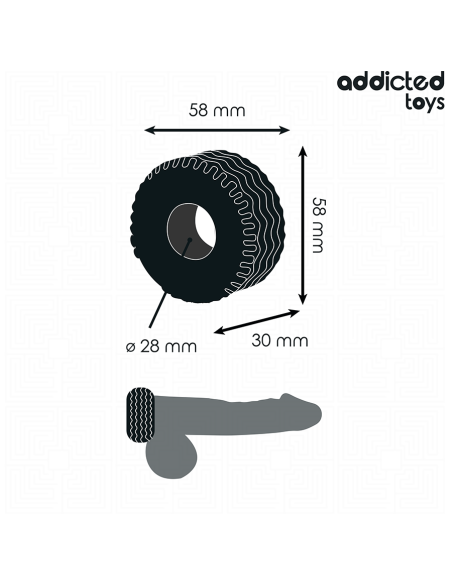 ADDICTED TOYS ANILLO PARA EL PENE EXTRA GRUESO