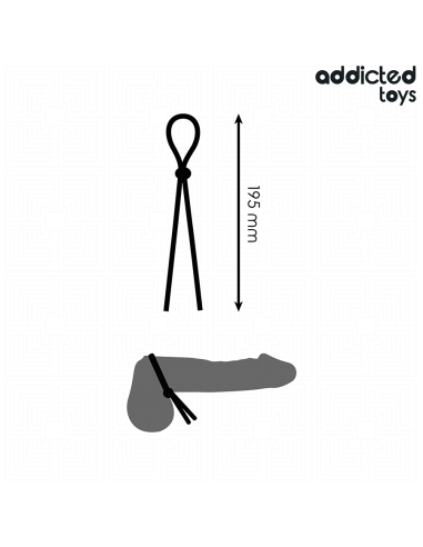 ADDICTED TOYS CUERDA SILICONA PARA EL PENE DE LAZO SIMPLE