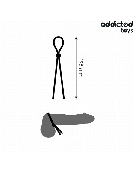 ADDICTED TOYS CUERDA SILICONA PARA EL PENE DE LAZO SIMPLE