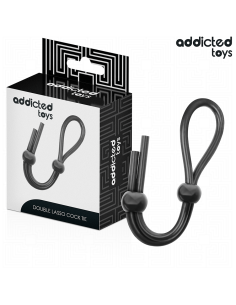 ADDICTED TOYS CUERDA SILICONA PARA EL PENE DE LAZO DOBLE