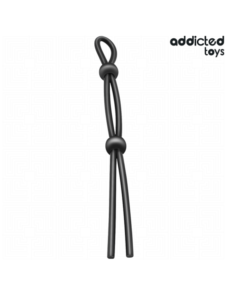 ADDICTED TOYS CUERDA SILICONA PARA EL PENE DE LAZO DOBLE