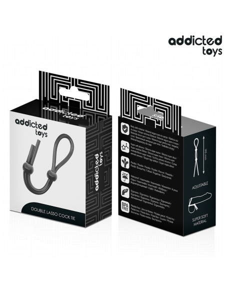 ADDICTED TOYS CUERDA SILICONA PARA EL PENE DE LAZO DOBLE