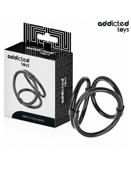 ADDICTED TOYS ANILLO TRIPLE PARA EL PENE