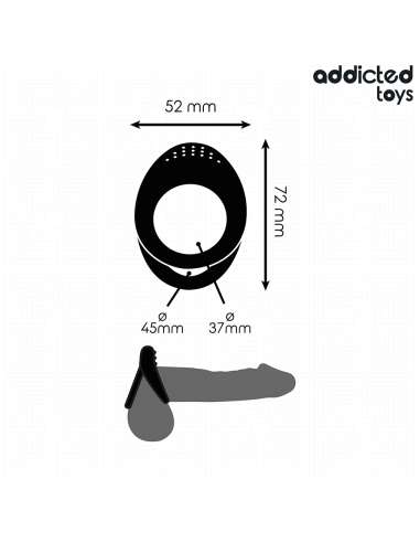 ADDICTED TOYS ANILLO TEXTURIZADO DOBLE PARA EL PENE