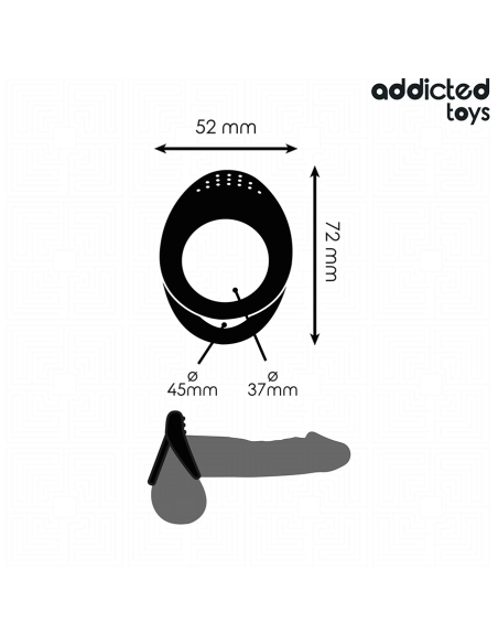 ADDICTED TOYS ANILLO TEXTURIZADO DOBLE PARA EL PENE