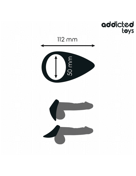 ADDICTED TOYS ANILLO CON FORMA DE LAGRIMA PARA EL PENE