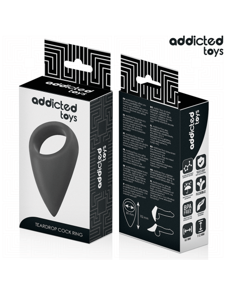 ADDICTED TOYS ANILLO CON FORMA DE LAGRIMA PARA EL PENE