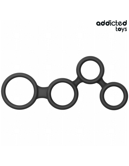 ADDICTED TOYS ANILLO PARA EL PENE CON DIVISORES PARA TESTACULOS