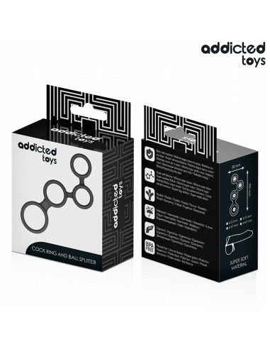 ADDICTED TOYS ANILLO PARA EL PENE CON DIVISORES PARA TESTACULOS