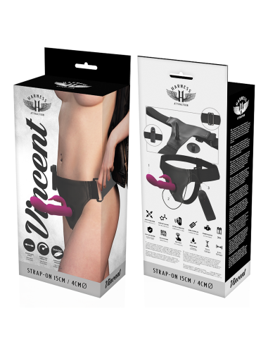 HARNESS ATTRACTION aRNES VIBRADOR RABBIT VINCENT 15 X 4CM