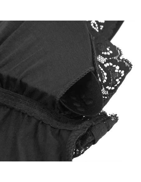 SUBBLIME TEDDY DETALLE ENCAJE FLORAL NEGRO L XL