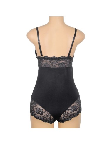 SUBBLIME TEDDY DETALLE ENCAJE FLORAL NEGRO S M