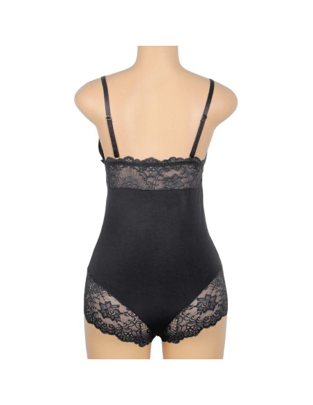 SUBBLIME TEDDY DETALLE ENCAJE FLORAL NEGRO S M