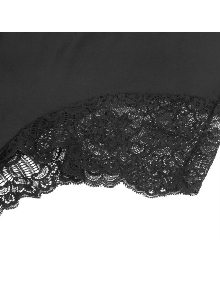 SUBBLIME TEDDY DETALLE ENCAJE FLORAL NEGRO S M