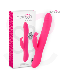 MORESSA WARREN IMPULSOR OSCILANTE Y POTENTE VIBRACIAN PREMIUM SILICONA RECARGABLE
