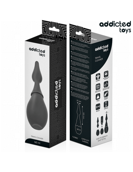 ADDICTED TOYS LIMPIADOR DE VIAJE SILICONA MODELO 1