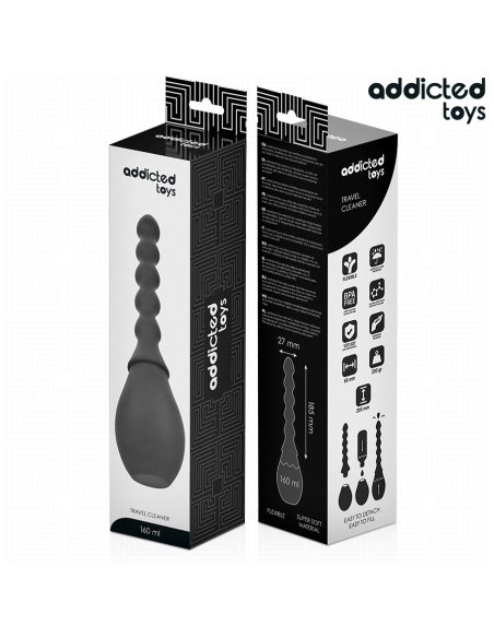 ADDICTED TOYS LIMPIADOR DE VIAJE SILICONA MODELO 2