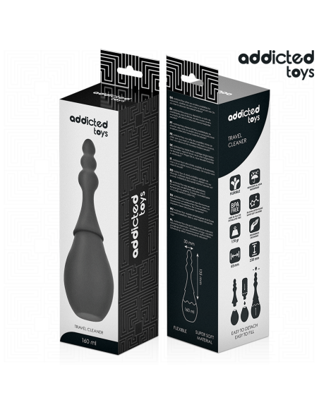 ADDICTED TOYS LIMPIADOR DE VIAJE SILICONA MODELO 4