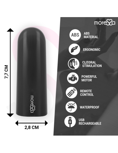 MORESSA NIX POTENTE VIBRADOR MULTI JUEGOS CONTROL REMOTO NEGRO