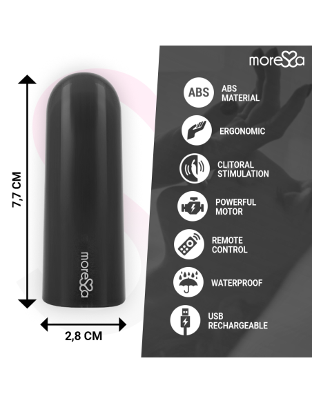 MORESSA NIX POTENTE VIBRADOR MULTI JUEGOS CONTROL REMOTO NEGRO