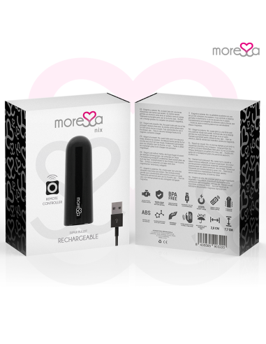 MORESSA NIX POTENTE VIBRADOR MULTI JUEGOS CONTROL REMOTO NEGRO