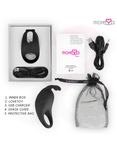 MORESSA BRAD PREMIUM SILICONE RECARGABLE NEGRO