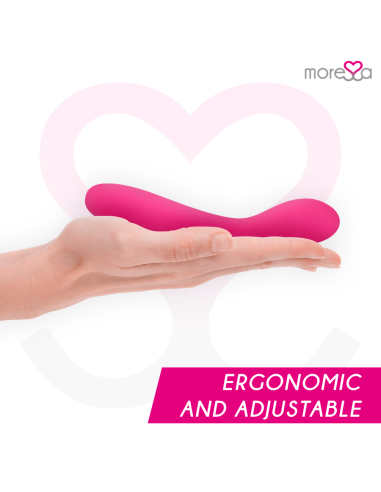 MORESSA DRUSO MASAJEADOR DUO PUNTO G Y SUERO PELVICO PREMIUM SILICONE RECARGABLE