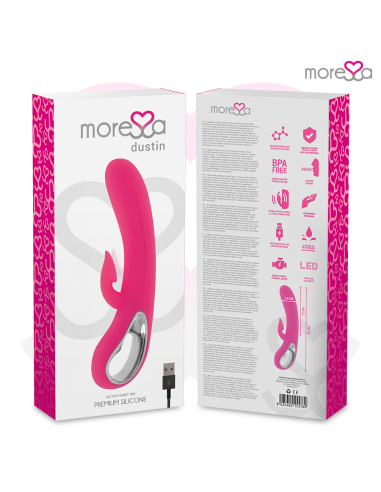 MORESSA DUSTIN ONDAS ESTIMULADORAS CLITORIAL Y POTENTE VIBRACIAN PREMIUM SILICONE RECARGABLE