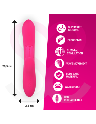 MORESSA ETHAN EFECTO WAVE MAS POTENTE VIBRACIAN PREMIUM SILICONE RECARGABLE