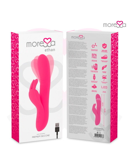 MORESSA ETHAN EFECTO WAVE MAS POTENTE VIBRACIAN PREMIUM SILICONE RECARGABLE