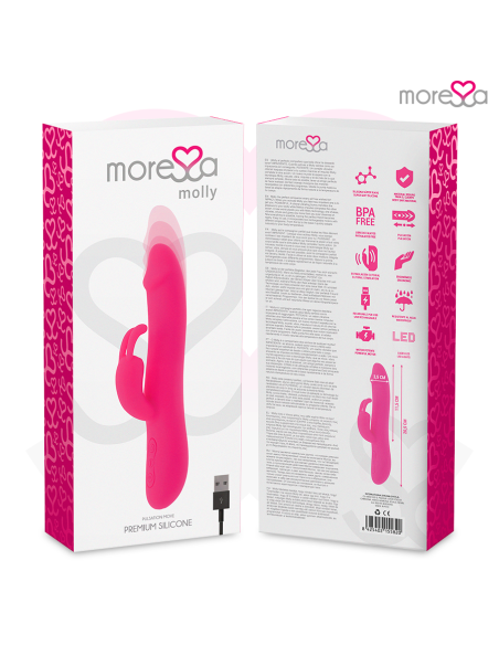 MORESSA MOLLY IMPULSOR UPDOWN Y POTENTE VIBRACIAN PREMIUM SILICONE RECARGABLE