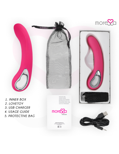 MORESSA NELSON MASAJEADOR PUNTO G PREMIUM SILICONE RECARGABLE