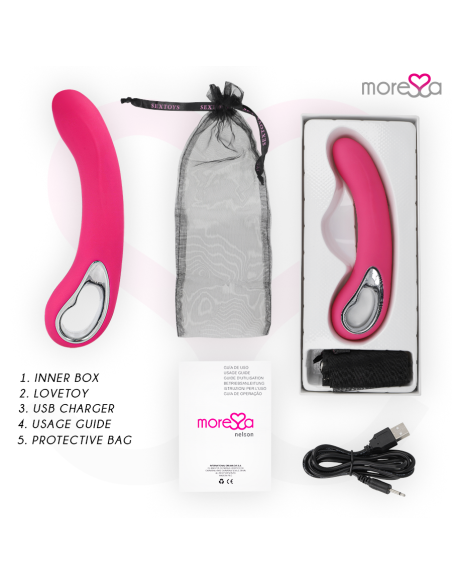 MORESSA NELSON MASAJEADOR PUNTO G PREMIUM SILICONE RECARGABLE