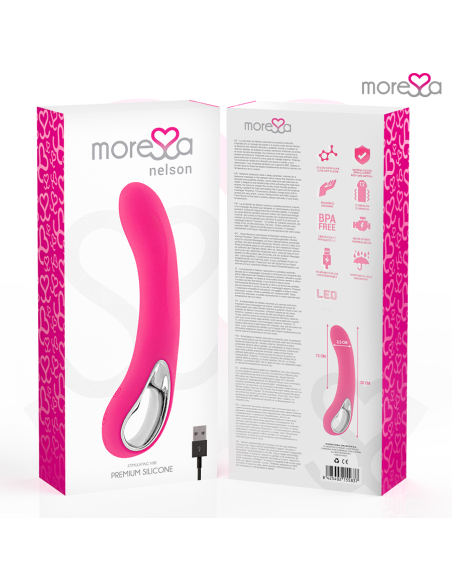 MORESSA NELSON MASAJEADOR PUNTO G PREMIUM SILICONE RECARGABLE