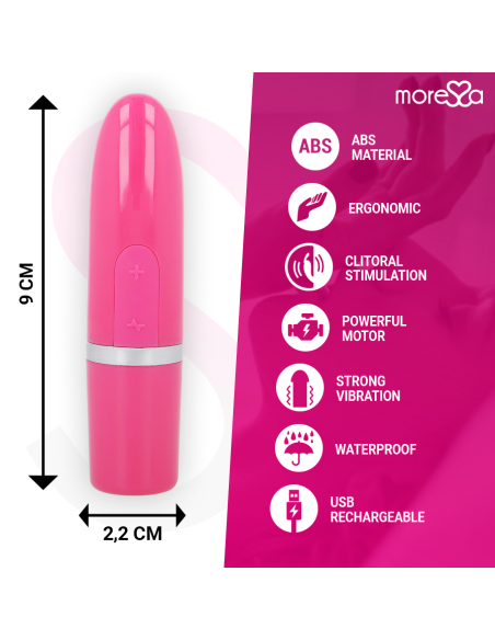 MORESSA IVY MASAJEADOR SIMULADOR LABIAL DE VIAJE ROSA