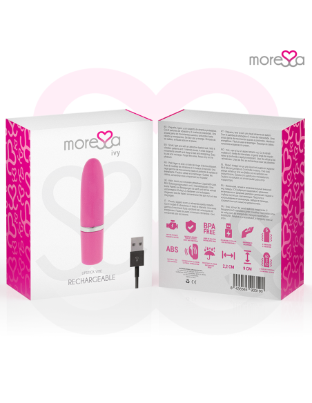 MORESSA IVY MASAJEADOR SIMULADOR LABIAL DE VIAJE ROSA