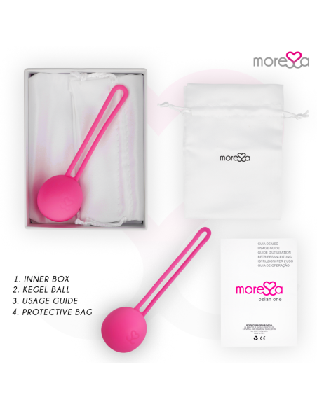 MORESSA OSIAN ONE ENTRENAMIENTO SUELO PELVICO 51gr PREMIUM SILICONA ROSA