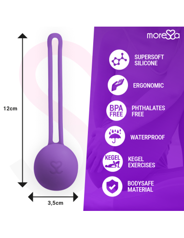 MORESSA OSIAN ONE ENTRENAMIENTO SUELO PELVICO 51gr PREMIUM SILICONA LILA