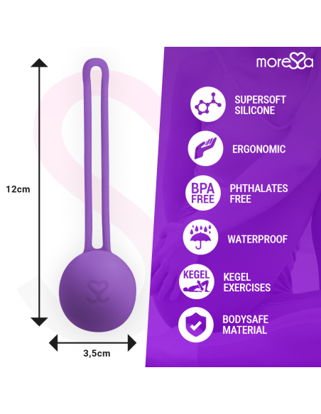 MORESSA OSIAN ONE ENTRENAMIENTO SUELO PELVICO 51gr PREMIUM SILICONA LILA