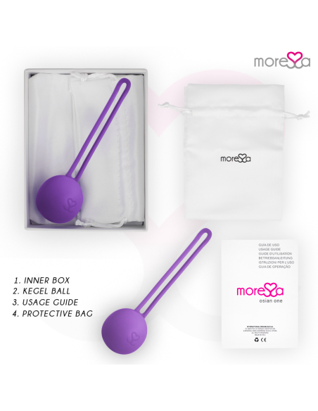 MORESSA OSIAN ONE ENTRENAMIENTO SUELO PELVICO 51gr PREMIUM SILICONA LILA