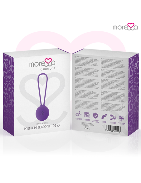 MORESSA OSIAN ONE ENTRENAMIENTO SUELO PELVICO 51gr PREMIUM SILICONA LILA