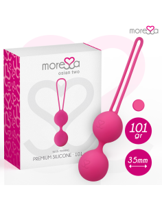 MORESSA OSIAN TWO ENTRENAMIENTO SUELO PELVICO 101gr PREMIUM SILICONA ROSA