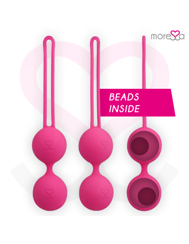 MORESSA OSIAN TWO ENTRENAMIENTO SUELO PELVICO 101gr PREMIUM SILICONA ROSA