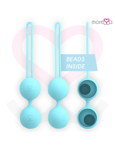 MORESSA OSIAN TWO ENTRENAMIENTO SUELO PELVICO 101gr PREMIUM SILICONA TURQUESA